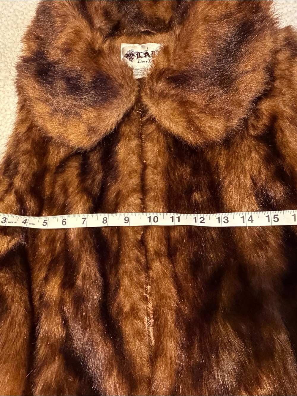 Live a Little Brown Faux Fur Vest - Picture 6 of 8